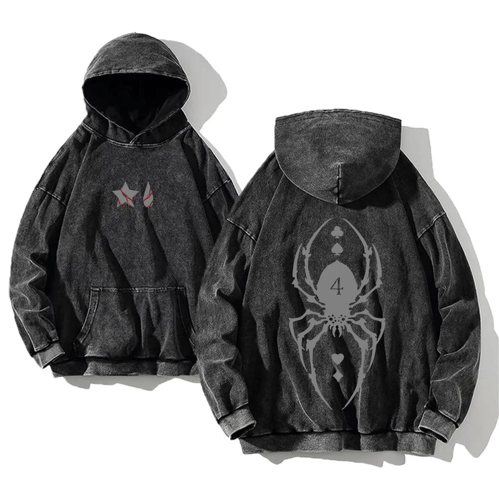 Washed Hoodie Anime