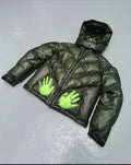 Thermal Cotton Hooded Jacket with Embroidery
