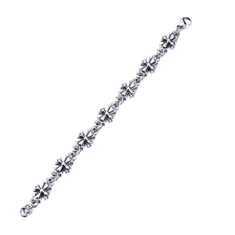 Street hip-hop retro versatile cross bracelet