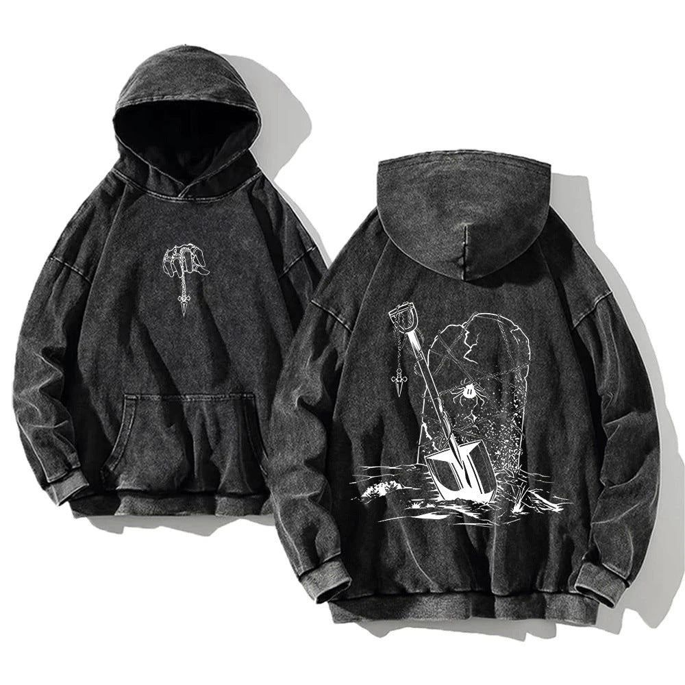 Washed Hoodie Anime