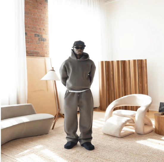 Streetwear Drawstring Sweatpants Set