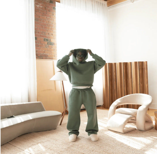 Streetwear Drawstring Sweatpants Set