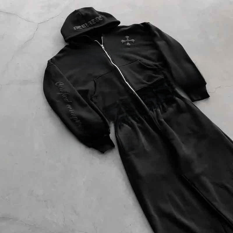 Dark Fashion Trend Hooded Set