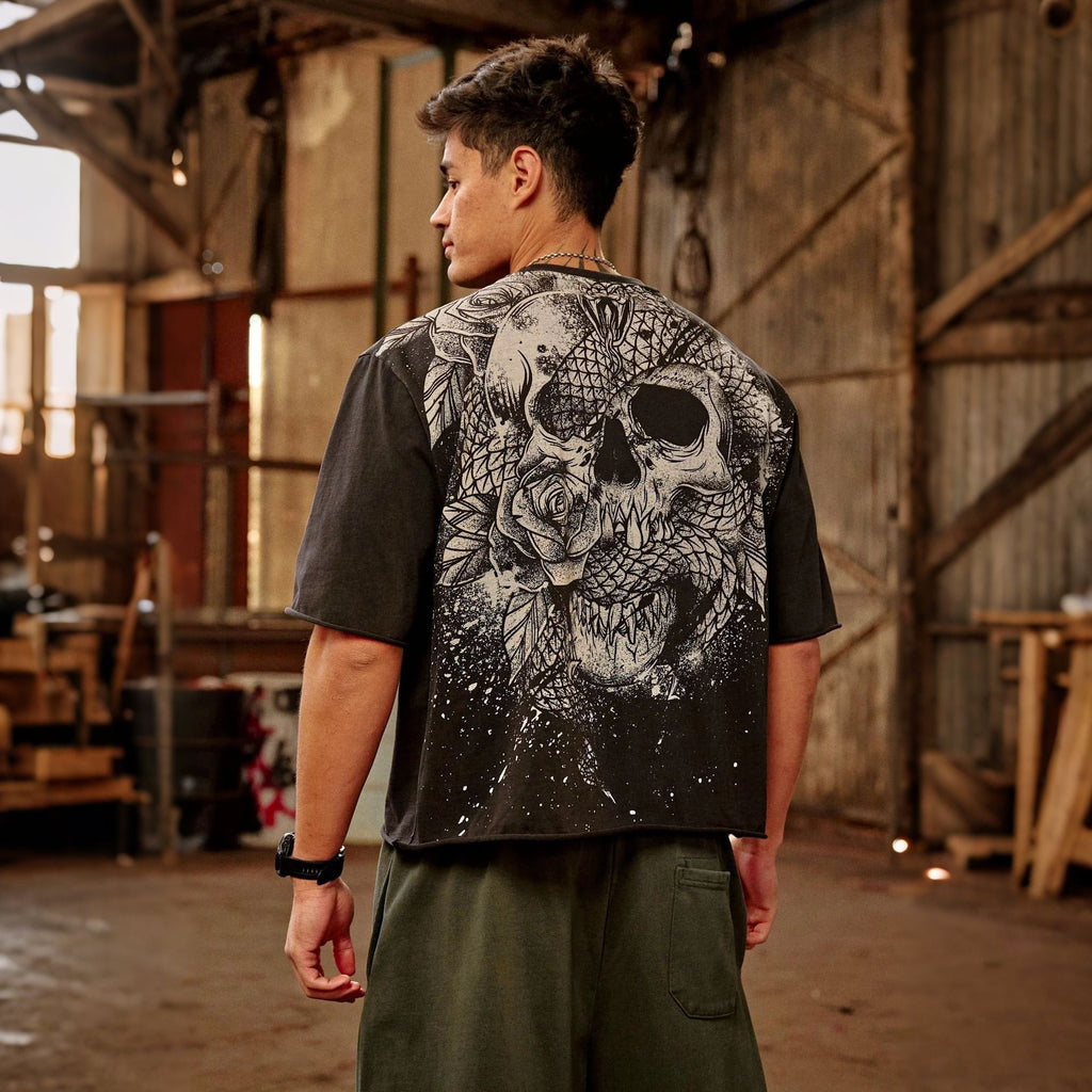 Mens Cotton Oversized T-shirt Casual Wear