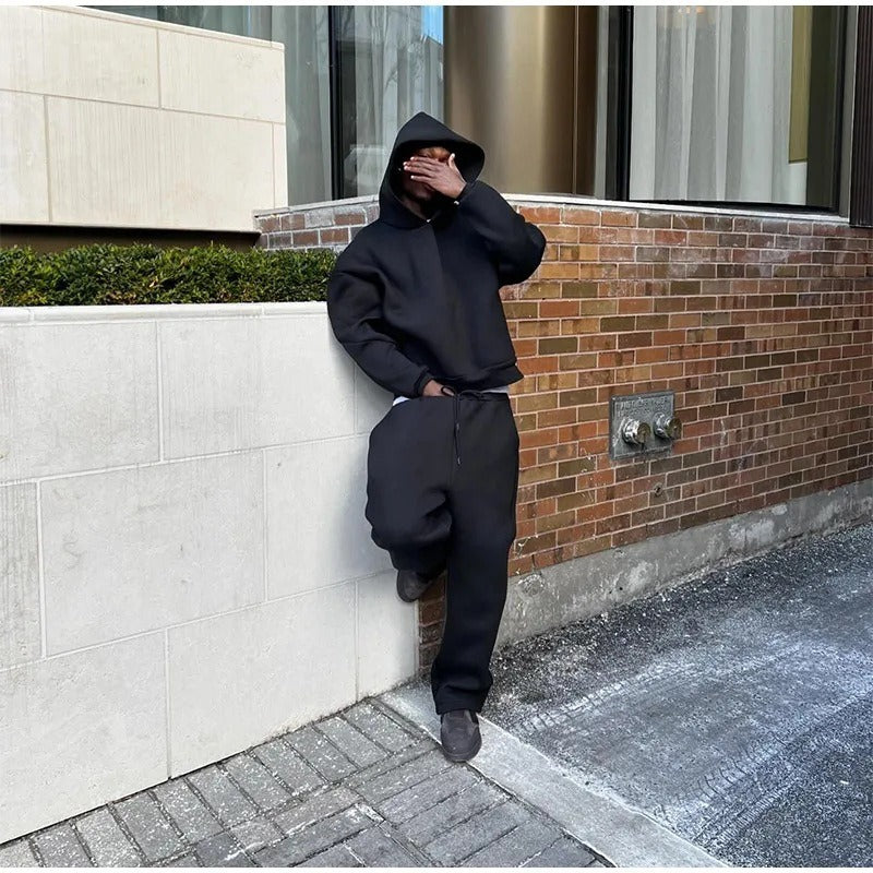 Streetwear Drawstring Sweatpants Set